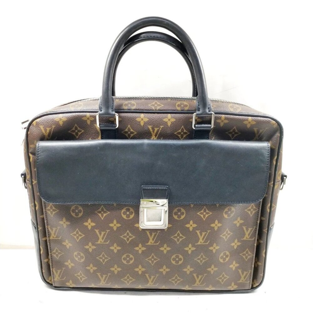 Louis Vuitton LV Business Bag Briefcase Brown Monogram 796-070425